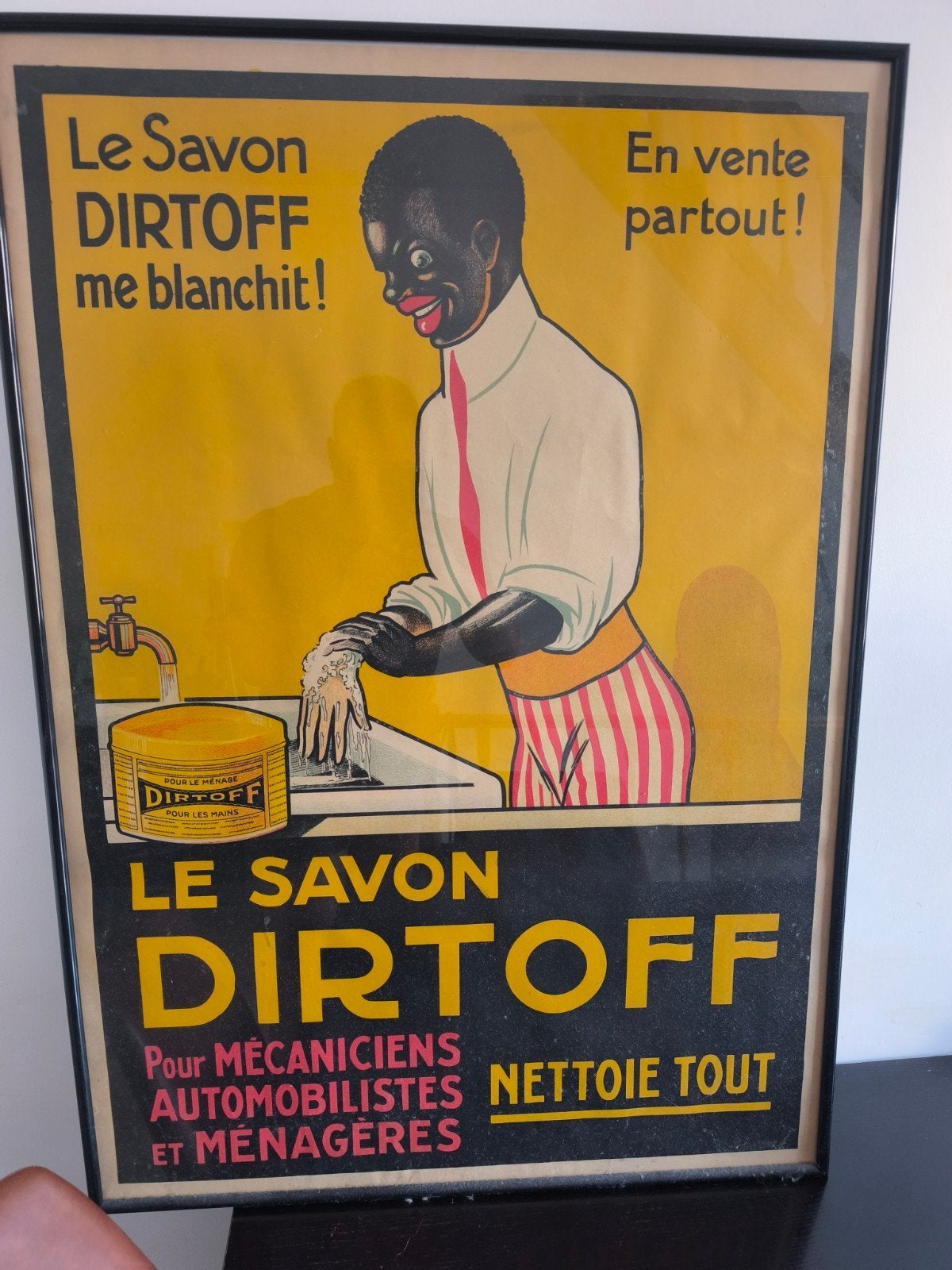 Poster „DIRTOFF SOAP” 1930, super zeldzaam, Verzamelen, Ophalen of Verzenden