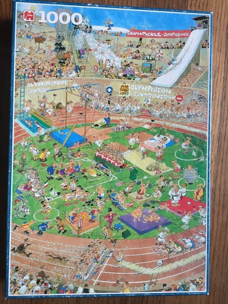 Puzzel Jumbo 1000 Jan Van Haasteren Olympics, Hobby en Vrije tijd, Denksport en Puzzels, Ophalen of Verzenden, 500 t/m 1500 stukjes