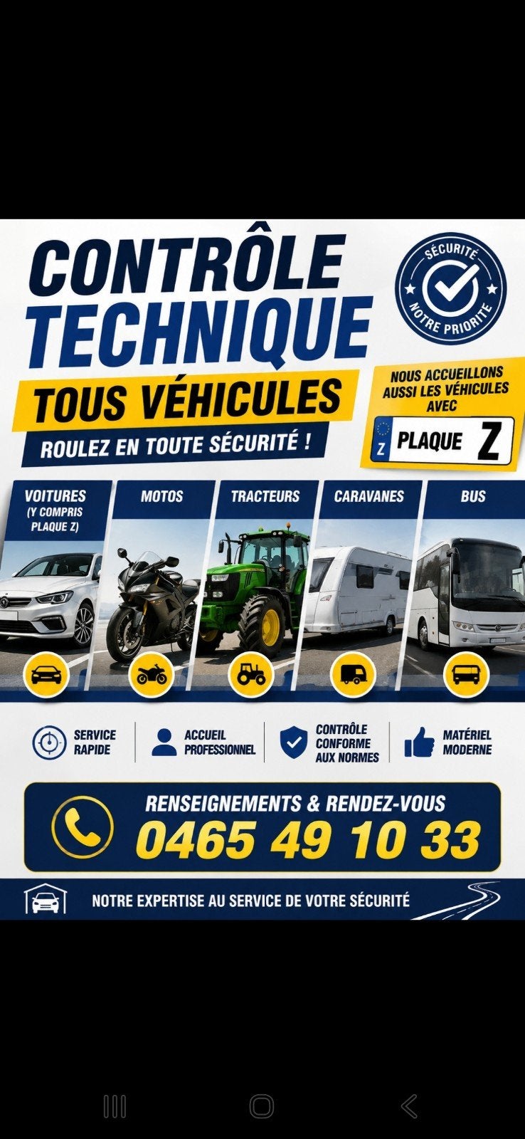passage controle technique toute marque véhicules, Enlèvement ou Envoi