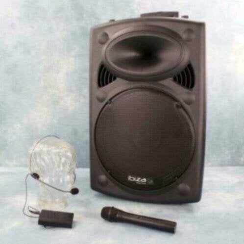 IBIZA SOUND PORT15VHF-BT MOBILE SPEAKER DRAADLOZE MICROFOON, Afstandsbediening, Ophalen of Verzenden, Nieuw, Overige typen