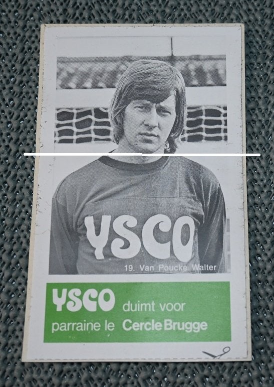 Cercle Brugge / Ysco / 19 Van Poucke Walter / Sticker, Verzamelen, Verzenden, Gebruikt, Poster, Plaatje of Sticker