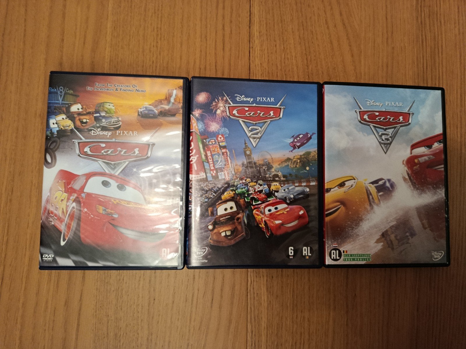 Cars 1, 2, 3., Ophalen