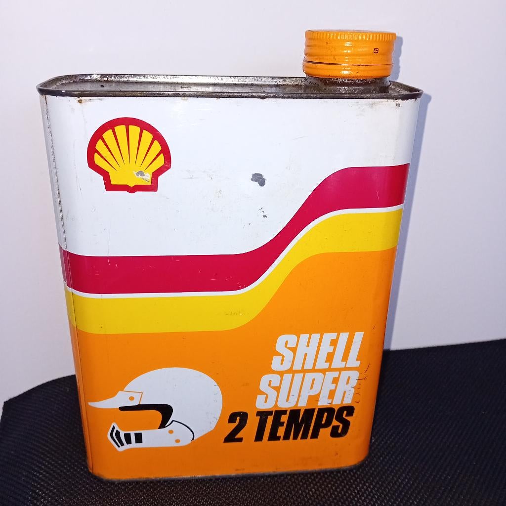bidon d'huile SHELL Super 2 temps vintage, Enlèvement ou Envoi, Comme neuf