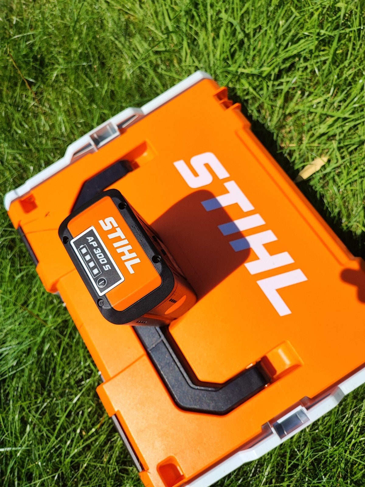 1 Stihl AP 300S accu, Ophalen