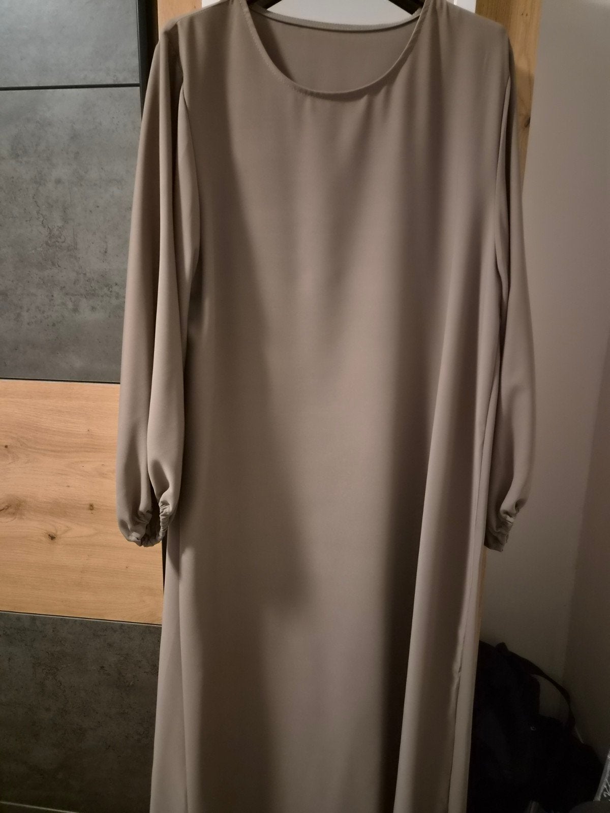 Lange jurk, Kleding | Dames, Grote Maten, Ophalen of Verzenden, Zo goed als nieuw, Grijs, Jurk