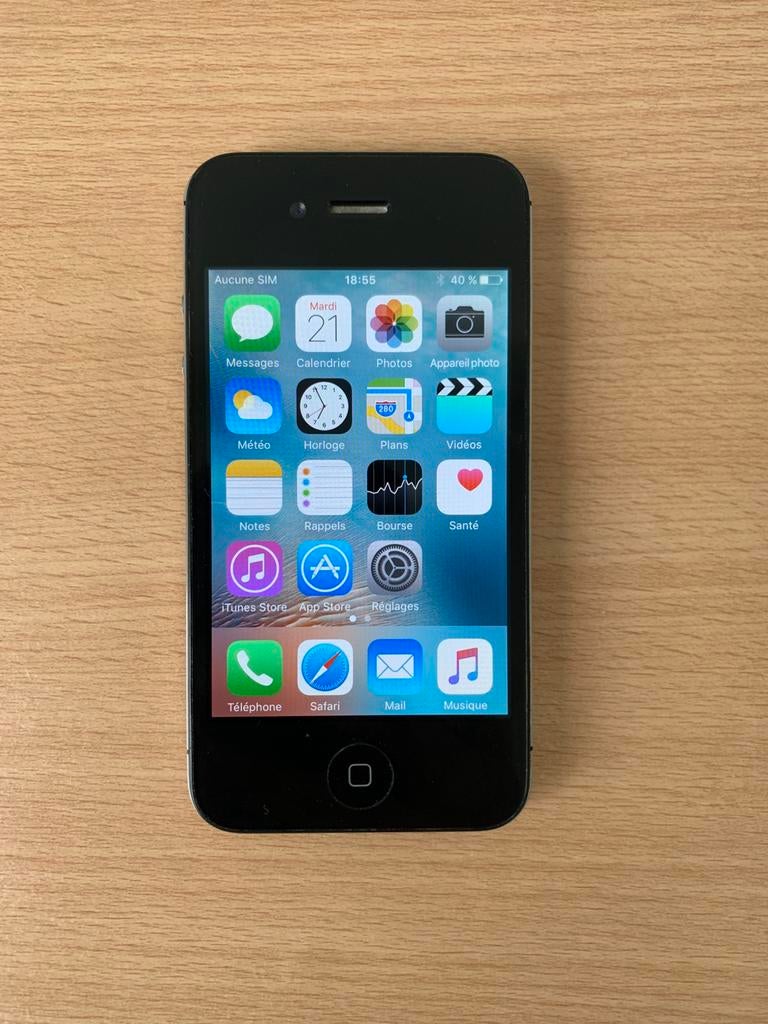 iPhone 4S 16 Go - Très bon état, Télécoms, Téléphonie mobile | Apple iPhone, Enlèvement ou Envoi, Utilisé, Noir, IPhone 4S