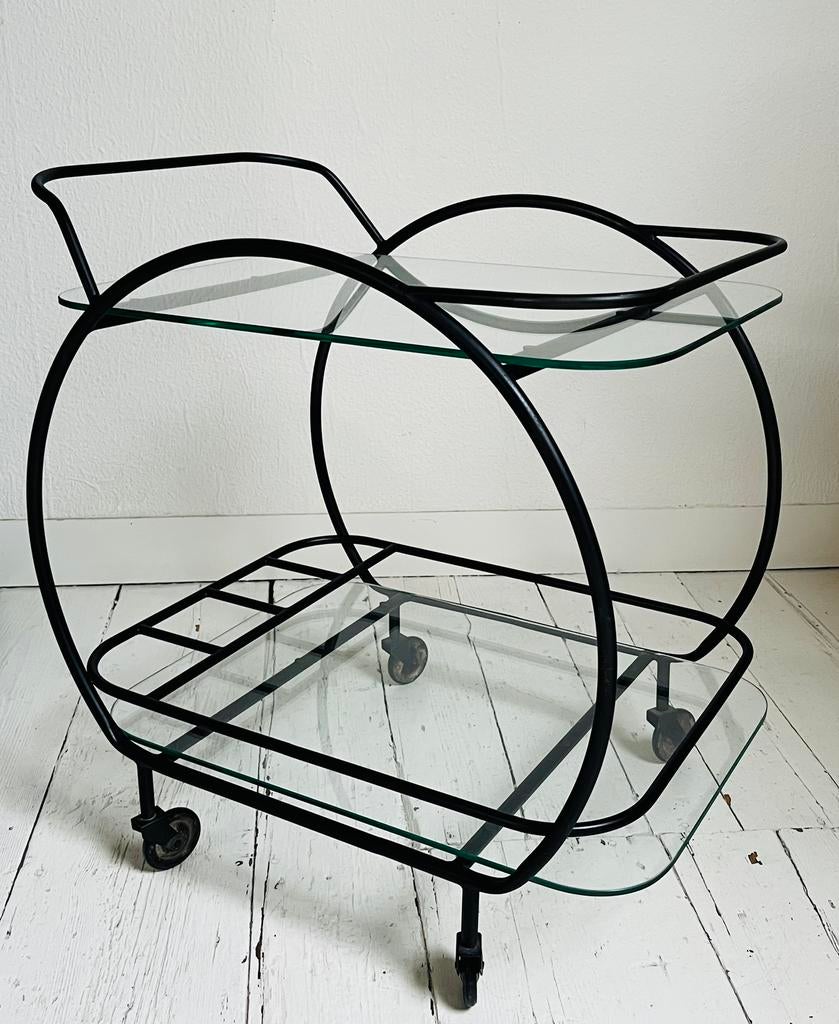 Vintage serveerwagen • bar trolley, Antiek en Kunst, Ophalen