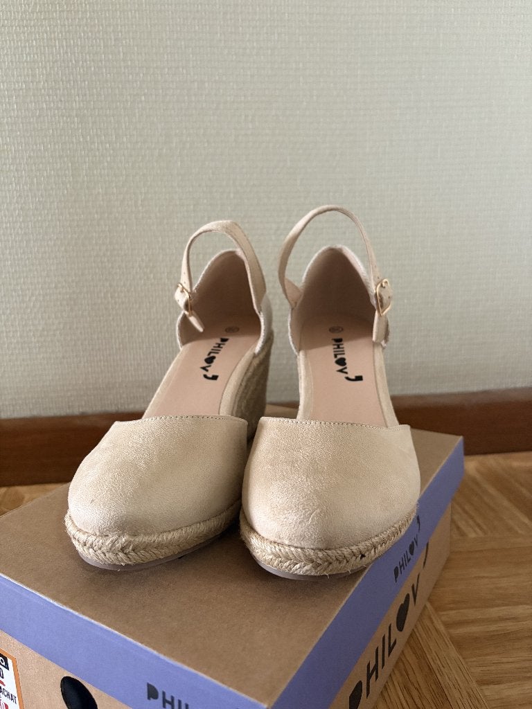PHILOV espadrilles – maat 39, Kleding | Dames, Espadrilles, Beige, Nieuw, Ophalen