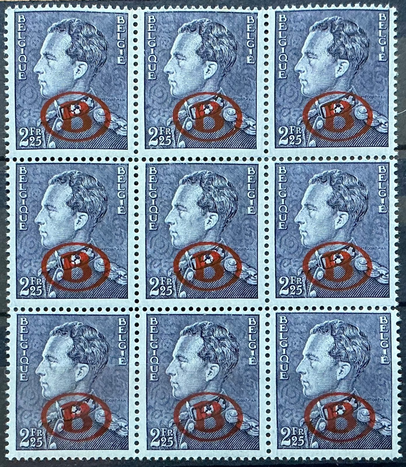LOT A18. COB: S31a. LÉOPOLD III. Bloc MNH**, Neuf, Enlèvement ou Envoi, Non oblitéré, Gomme originale