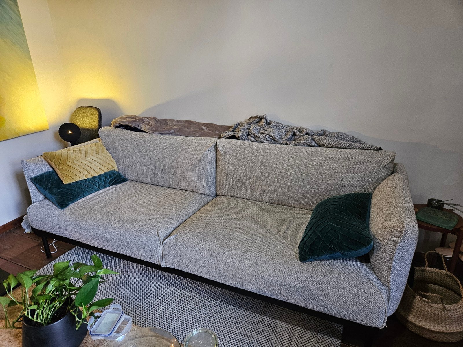 IKEA APPLARYD 3-zitsbank grijs
Beschrijving:, Ophalen, Stof