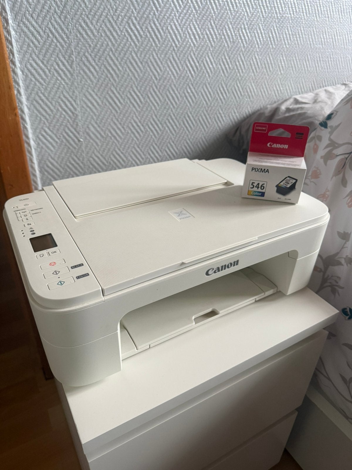 Canon PIXMA TS3351 + gratis inktcartridge, Computers en Software, Printers, Ophalen, Zo goed als nieuw, Scannen, Printer