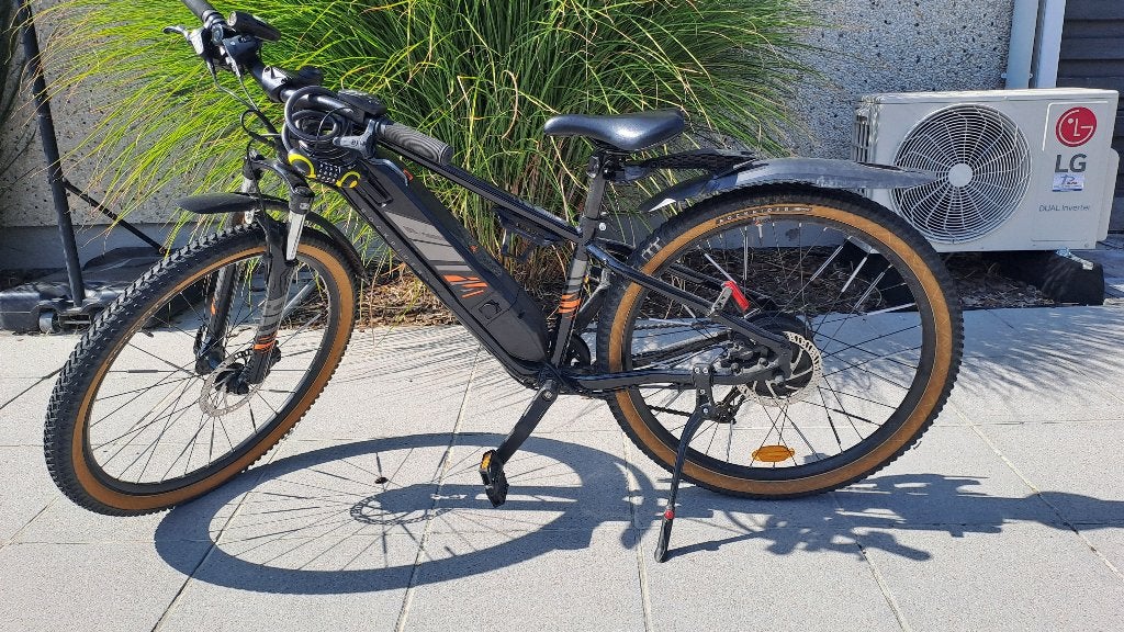 VTT électrique junior. Pendant 9 à 12 ans., 26 pouces ou plus, Enlèvement, Rockrider (Decathlon), Frein à disque
