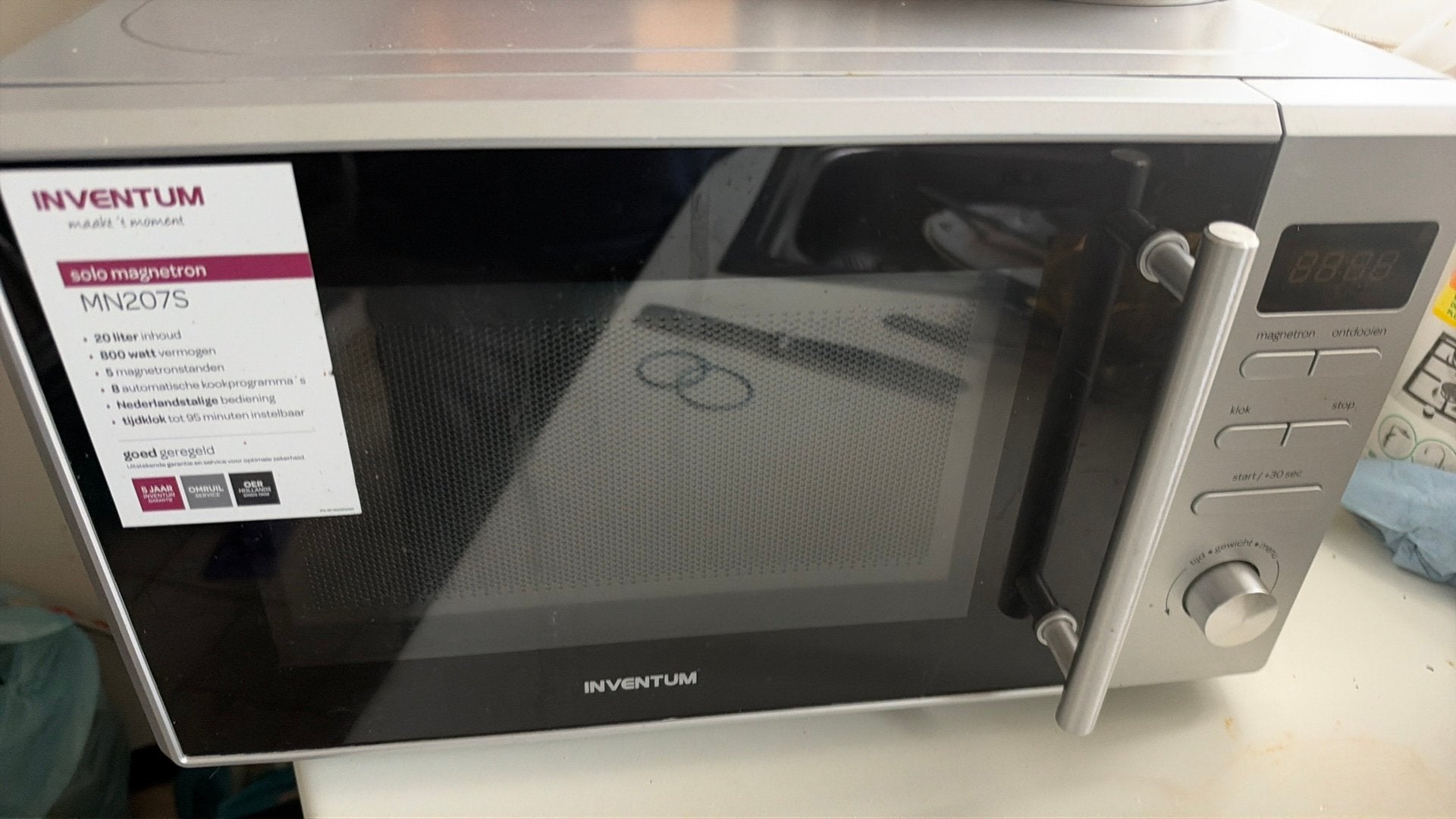 Microgolfoven Inventum, Ophalen, Zo goed als nieuw, Microgolfoven