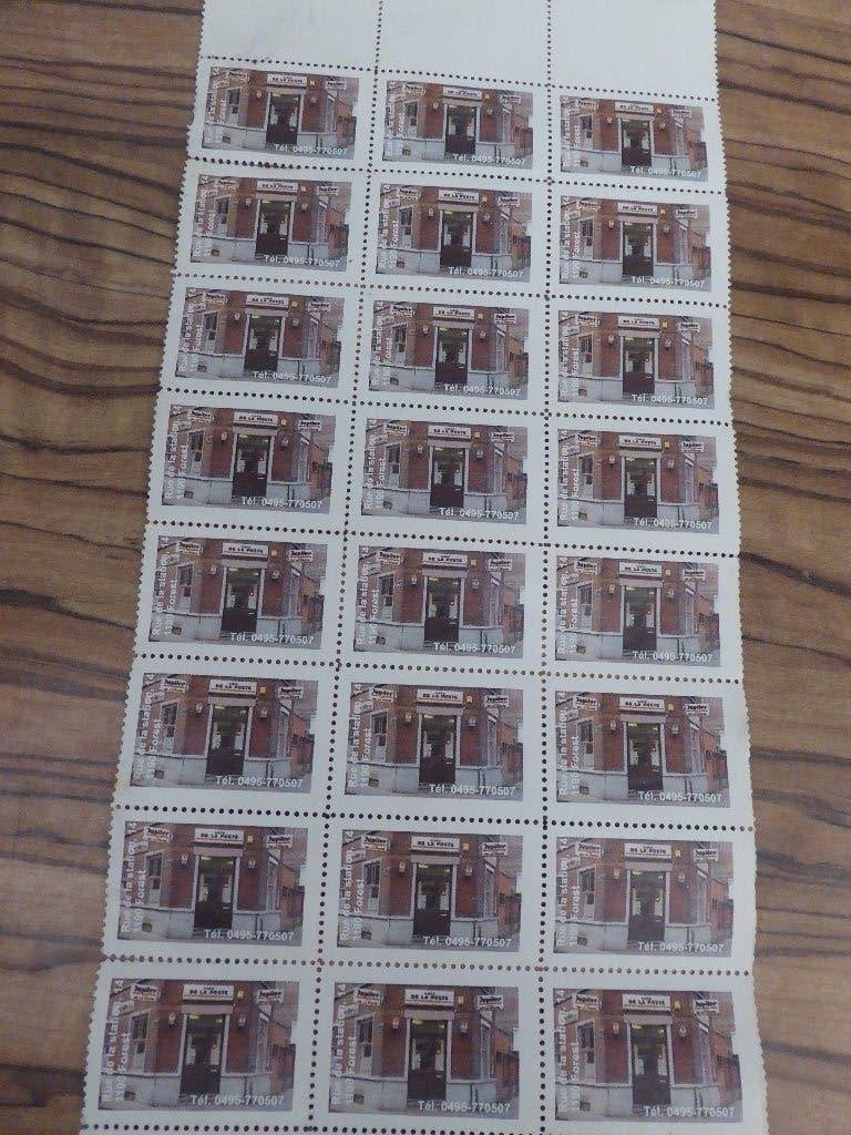 timbres café de la poste forest, Enlèvement ou Envoi, Non oblitéré