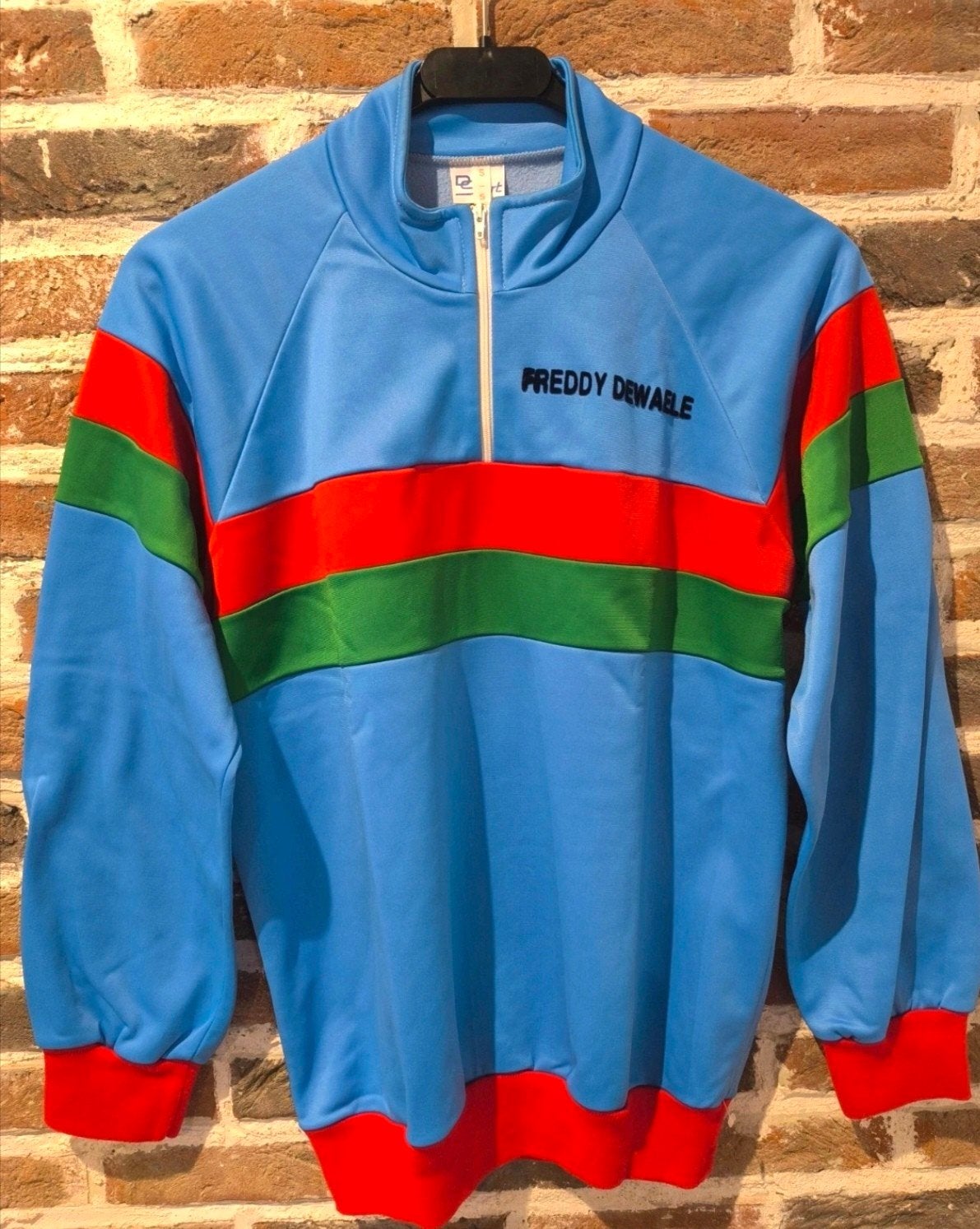 Vintage Retro Sporttrui / Trainingsvestje - Freddy Dewaele, Fietsen en Brommers, Ophalen of Verzenden, S