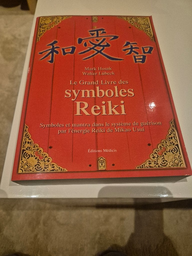 Livre spiritualité/reïki "Le Grand livre des symboles Reiki", Enlèvement ou Envoi, Comme neuf, Mark Hosak