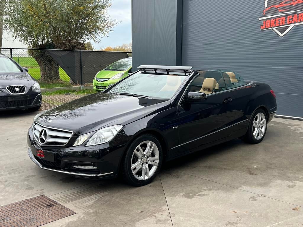 Mercedes-Benz E 220 CDI Cabrio Avantgarde Camera Navi Xenon, Auto's, Automaat, 4 cilinders, Cabriolet, Zwart