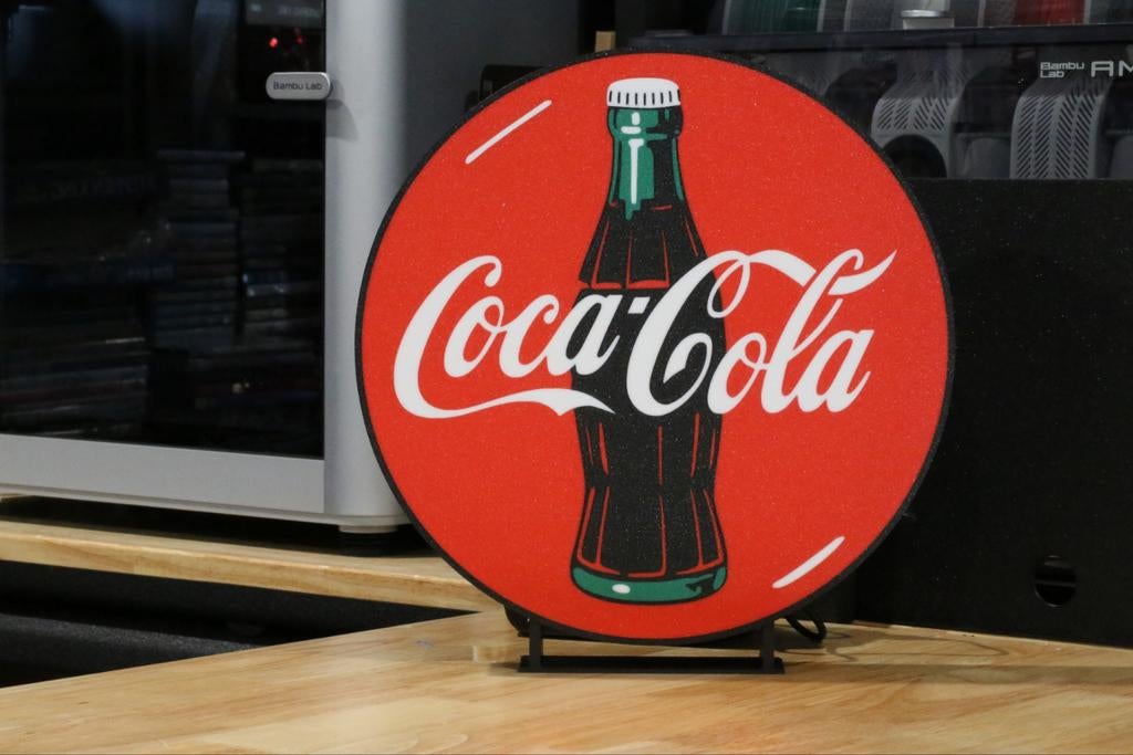 Coca Cola lichtbak, perfect voor de mancave, bar, Ophalen of Verzenden, Nieuw, Lichtbak of (neon) lamp