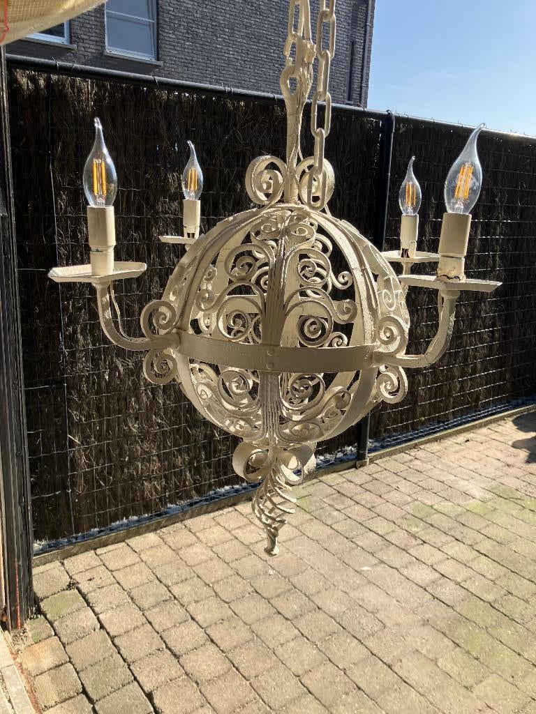 Lustre Brondel, Enlèvement, Utilisé, Métal, Smeedwerk