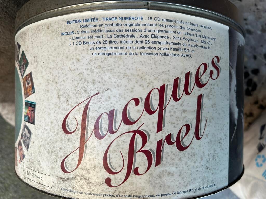 Coffret numerote cd jacques Brel, Enlèvement ou Envoi, Comme neuf