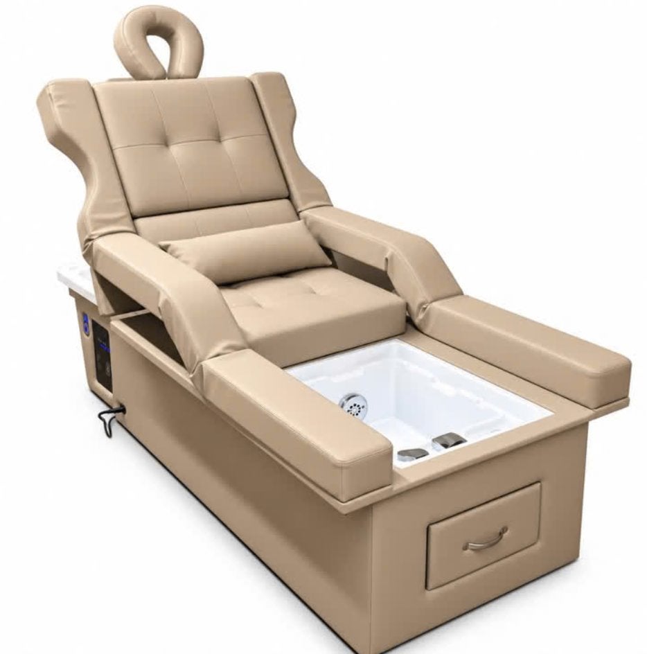 Head Spa DSS Pedicure Beige White Sink New groothandel soest, Nieuw, Ophalen of Verzenden, Modern, Beige