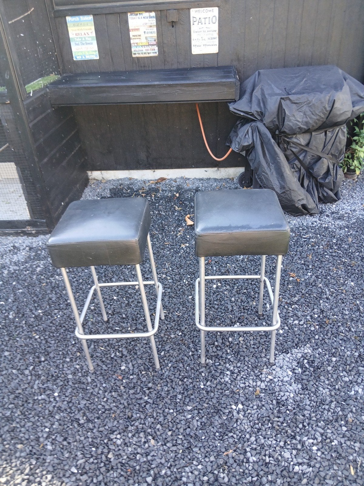 2 barkrukken, Tuin en Terras, Ophalen of Verzenden