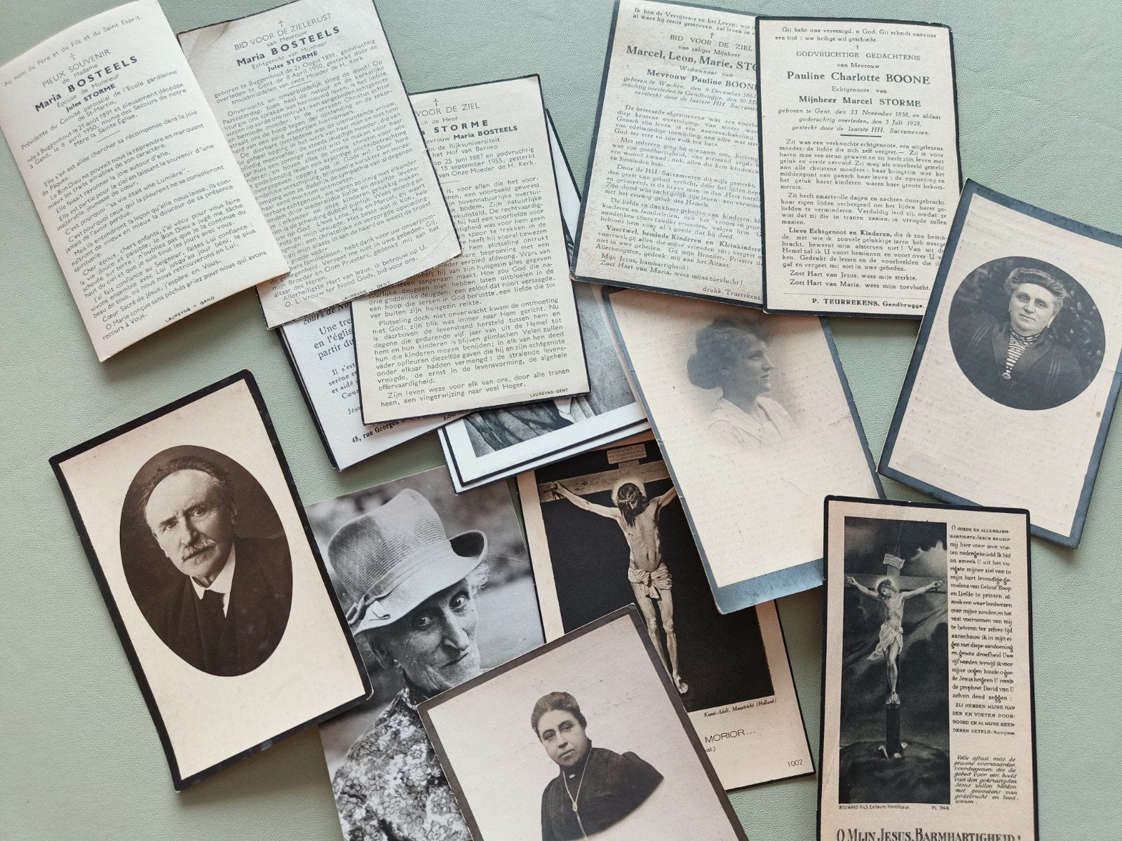 bidprentjes van dezelfde familie, Ophalen of Verzenden