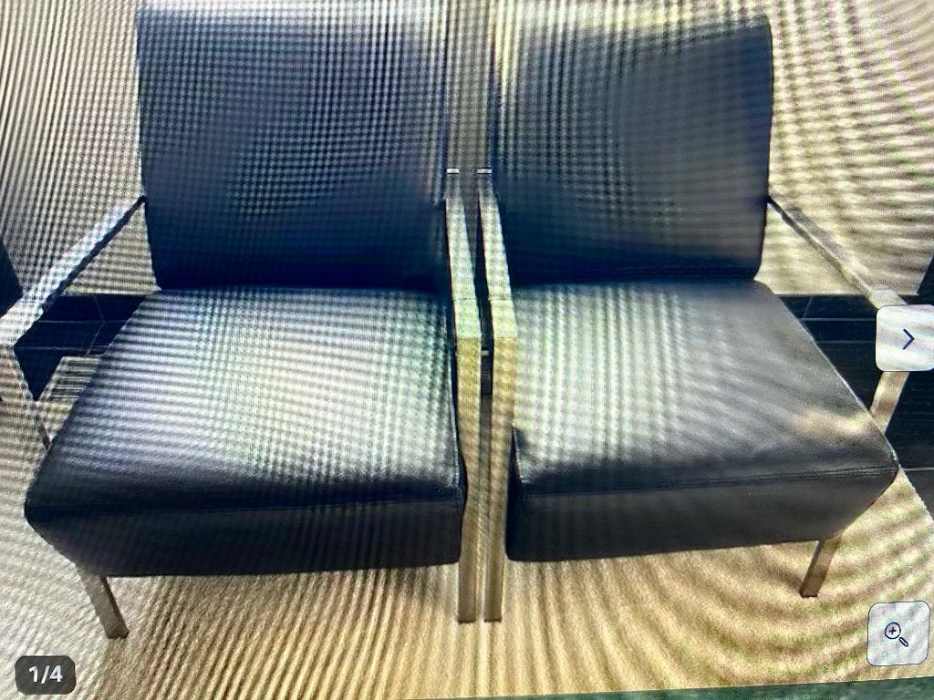 Lederen fauteuil, Huis en Inrichting, Ophalen, Zo goed als nieuw, Leer
