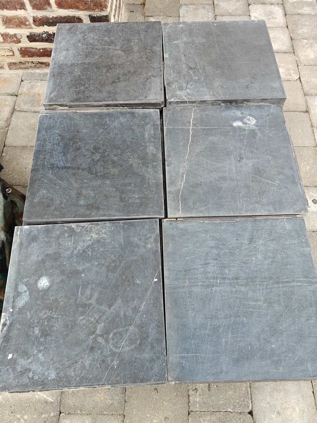 Carrelage en pierre naturelle gris foncé, Enlèvement, Pierre naturelle, Tuiles de terrasse