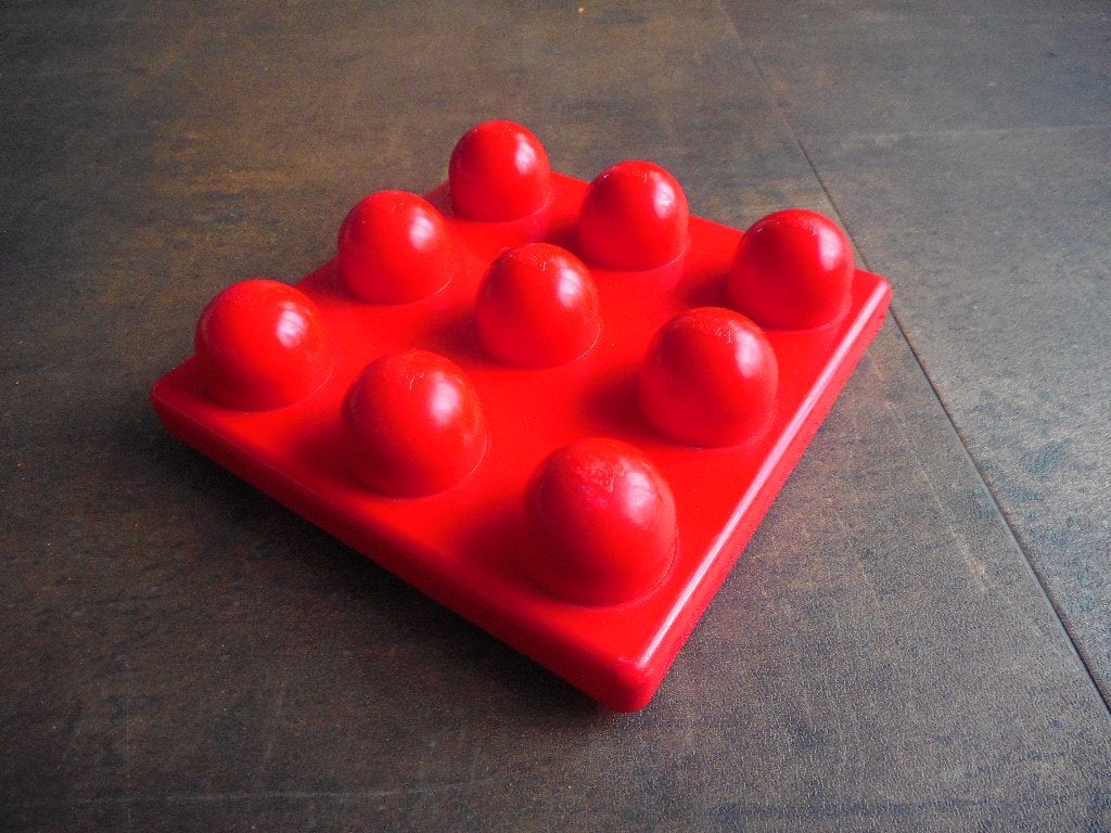 Lego Primo Baseplate 3x3 (zie foto's), Ophalen of Verzenden, Gebruikt, Losse stenen, Lego Primo
