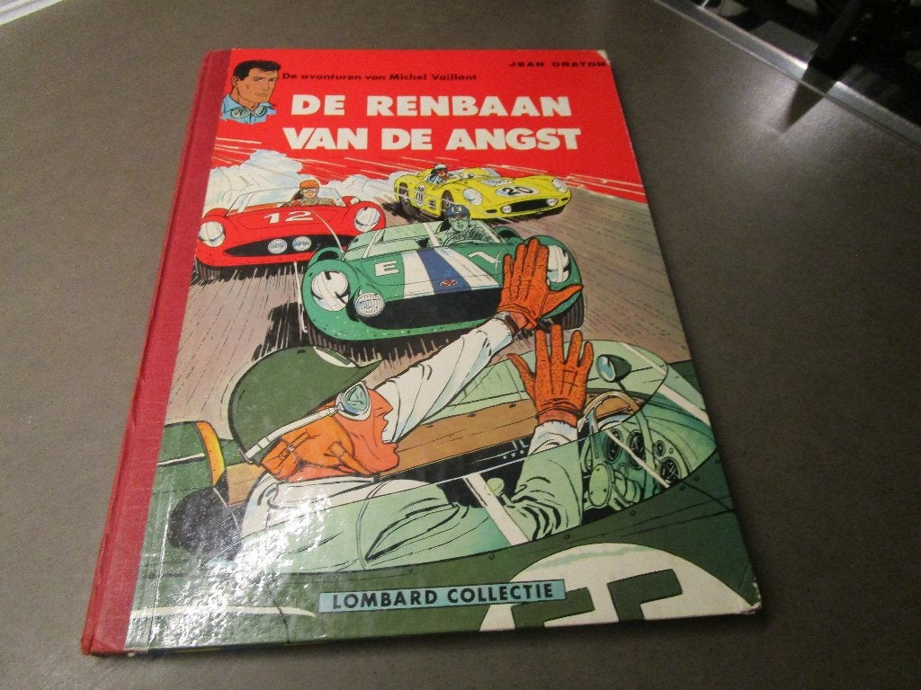 Michel Vaillant - Renbaan van de angst - 1961 - 1e druk, Gelezen, Jean Graton, Eén stripboek, Ophalen of Verzenden