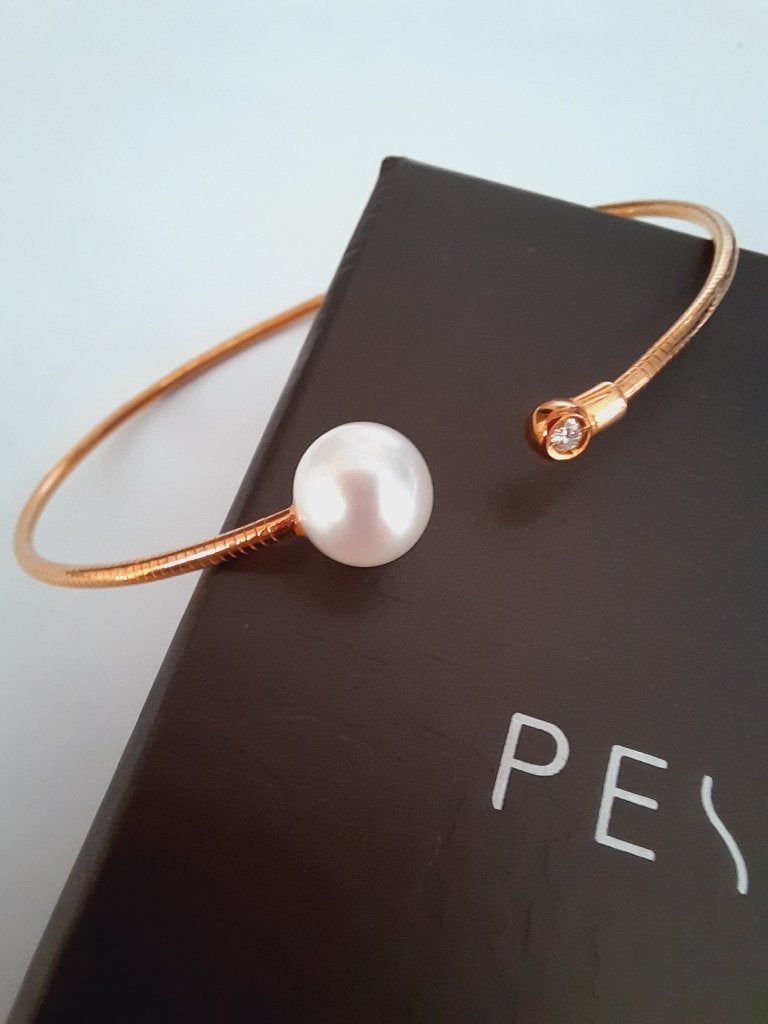 Pesavento armband met parel WDNAB171, Handtassen en Accessoires, Ophalen of Verzenden, Zo goed als nieuw, Goud, Zilver