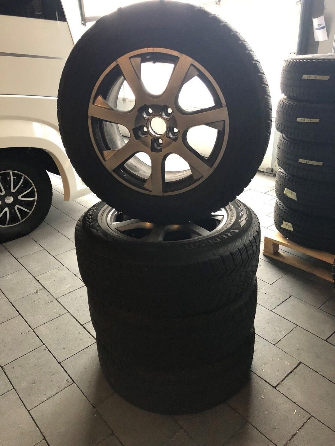 Audi Q5 17inch velgen + Vredestein winterbanden 235-65-17, Auto-onderdelen, Banden en Velgen, Ophalen, Gebruikt, -, -