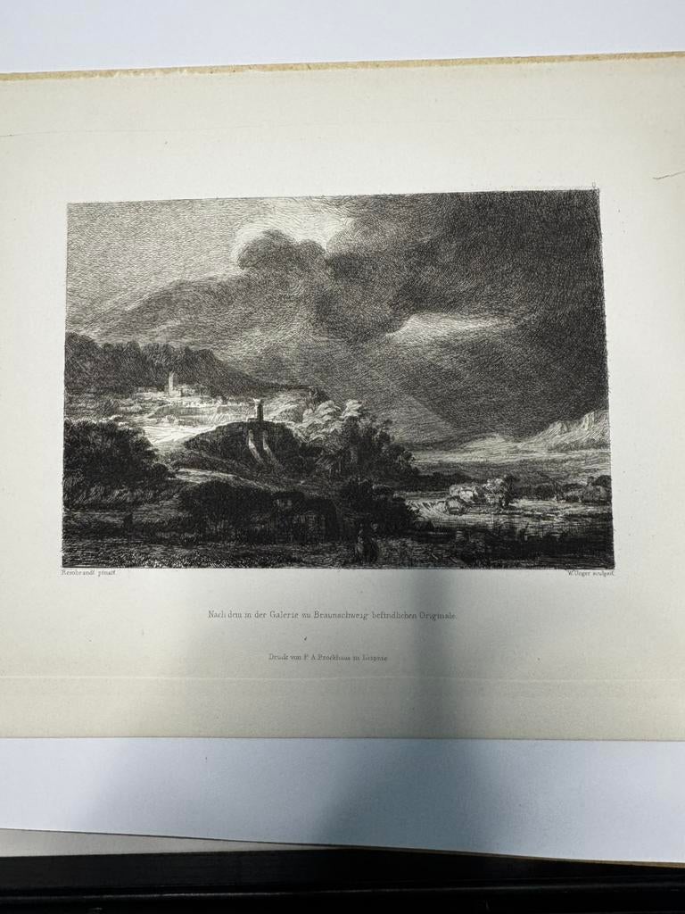 Antieke gravure 19e eeuw ets, Antiek en Kunst, Kunst | Etsen en Gravures, Ophalen, Ets