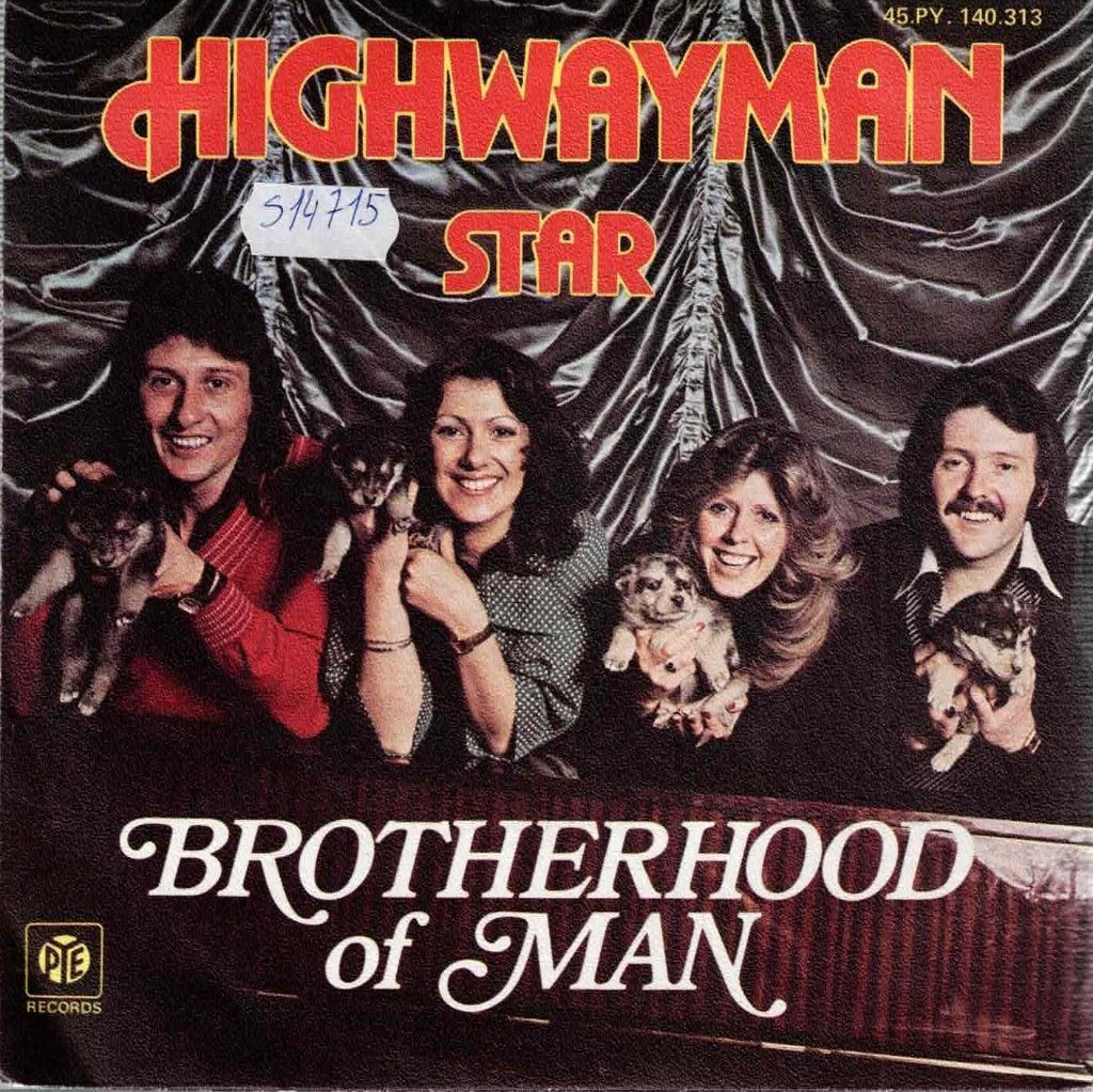 Vinyl, 7"  /  Brotherhood Of Man – Highwayman, CD & DVD, Vinyles | Autres Vinyles, Enlèvement ou Envoi, 1970 - 1979, Autres formats