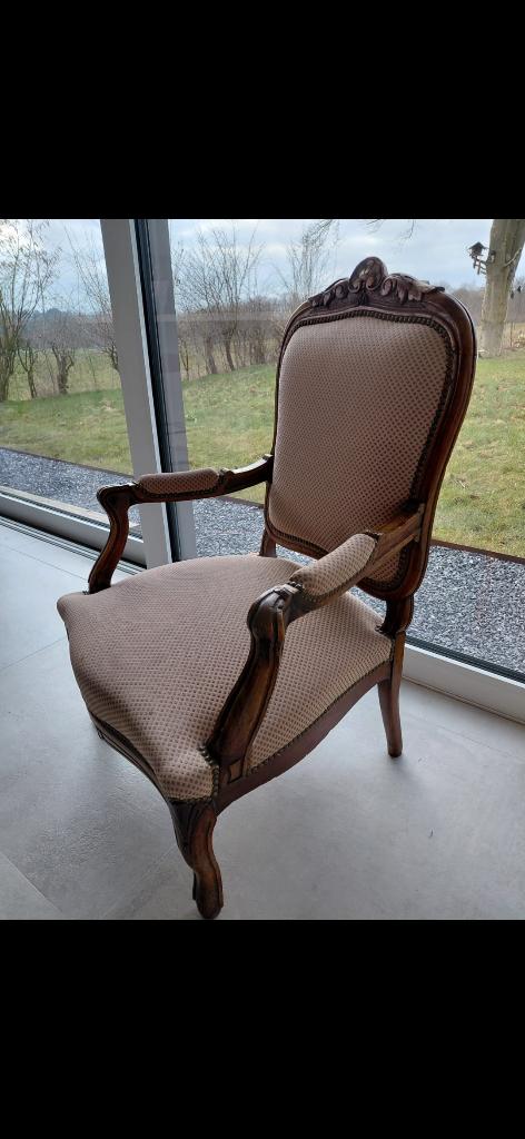 Fauteuil Cabriolet de Style Louis XV – bon état, Antiquités & Art, Antiquités | Meubles | Chaises & Canapés, Enlèvement