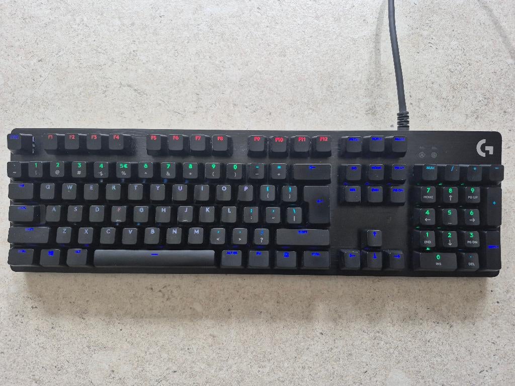 Logitech G512 SE - RGB mechanical QWERTY Keyboard, Computers en Software, Toetsenborden, Gebruikt, Qwerty, Bedraad, Gaming toetsenbord