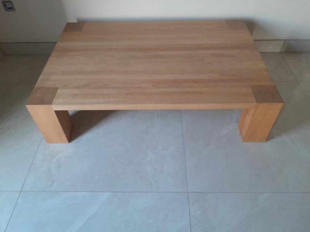 Salontafel, Ophalen, Gebruikt, 100 tot 150 cm, Volle eik