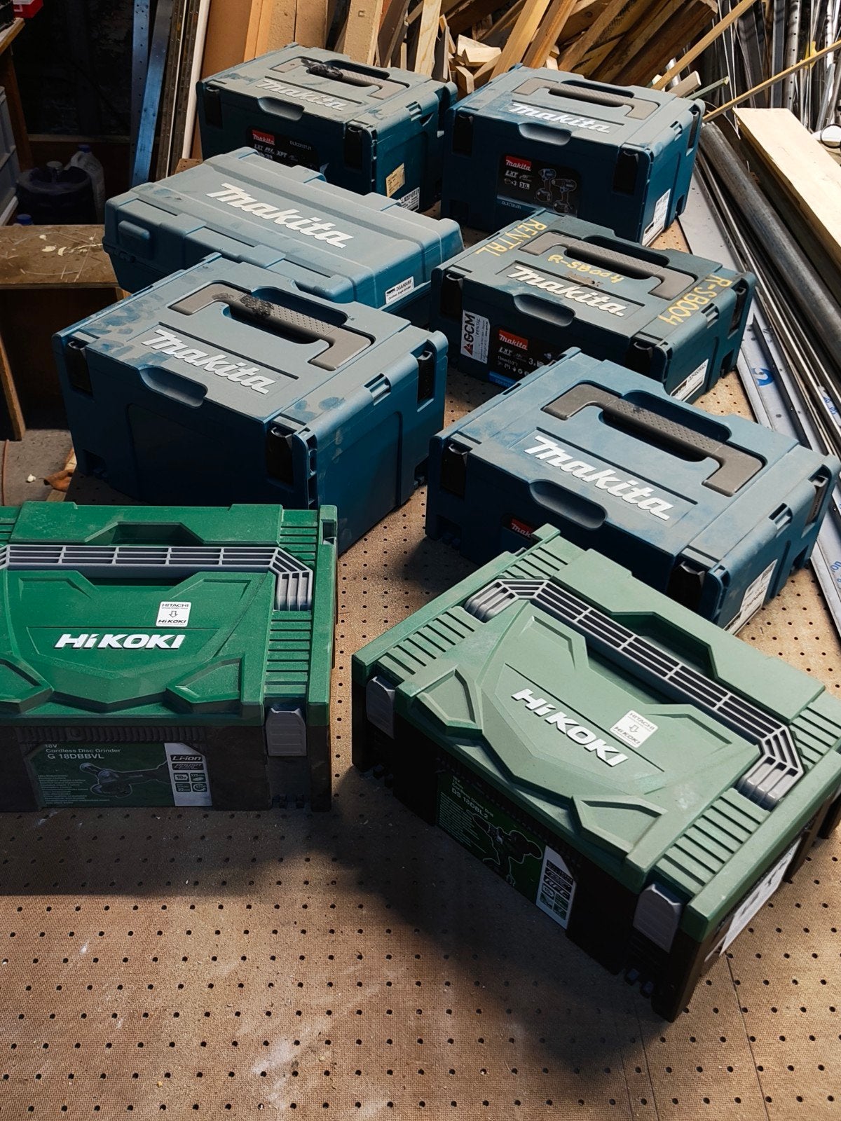 8x Systainers / koffers Makita en Hikoki, Ophalen