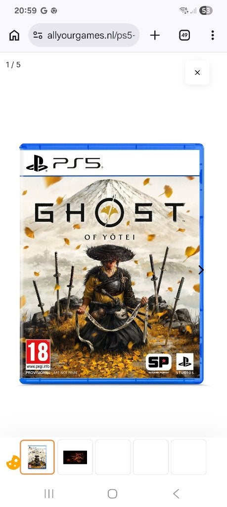 Ghost of yotei PS5, Consoles de jeu & Jeux vidéo, Enlèvement ou Envoi, 1 joueur, Jeu de rôle (Role Playing Game), À partir de 12 ans