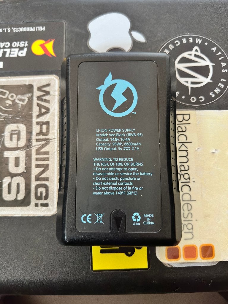 Batterie Jupio V-mount 95 Wh (approuvée pour les avions), Utilisé, Jupio, Batterie