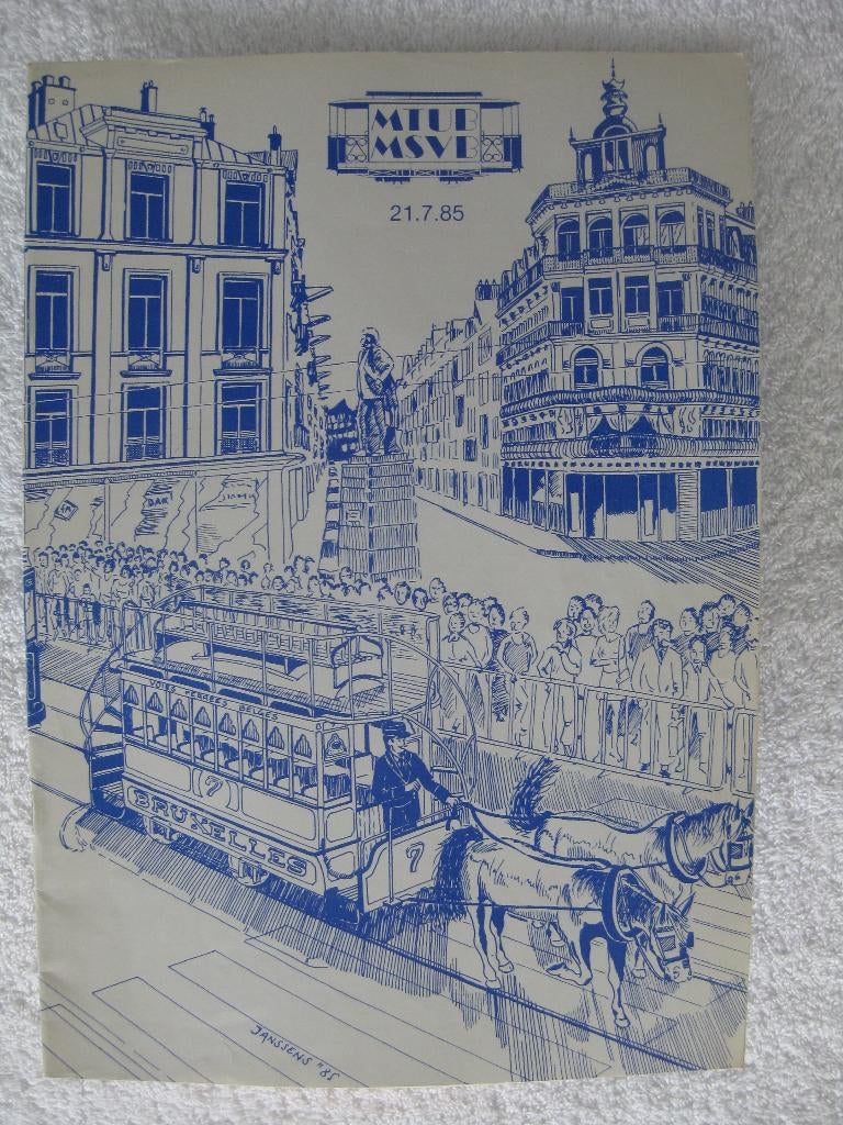 MTUB MSVB – STIB MIVB - 1985, Verzamelen, Spoorwegen en Tram, Tram, Ophalen of Verzenden