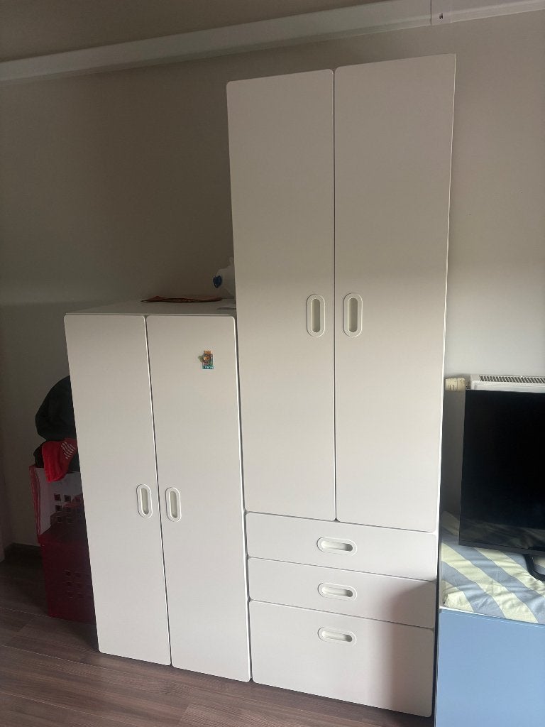 Kinder kleerkast wit, Kinderen en Baby's, Kinderkamer | Commodes en Kasten, Ophalen, Gebruikt, Kast, 50 tot 70 cm
