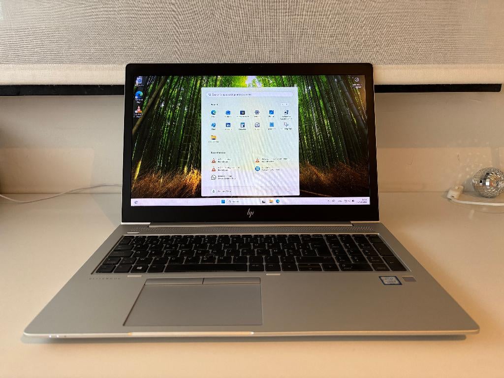 Win11 Pro HP EliteBook 850 G5 + HP muis + computertas, Computers en Software, 15 inch, 8 GB, Ophalen of Verzenden, Hp EliteBook