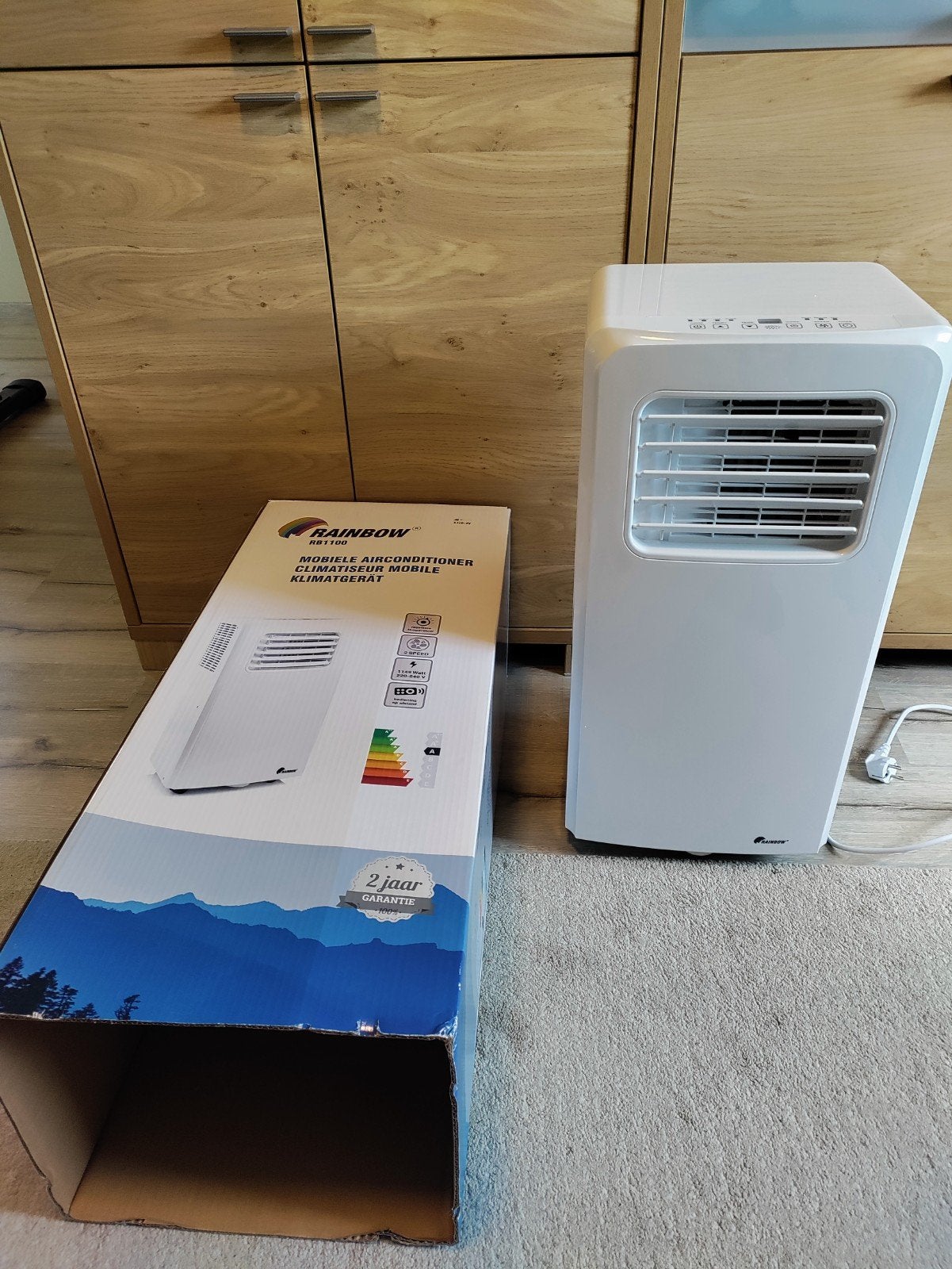 Rainbow RB1100 mobiele airco, Elektronische apparatuur, Airco's, Ophalen, Mobiele airco
