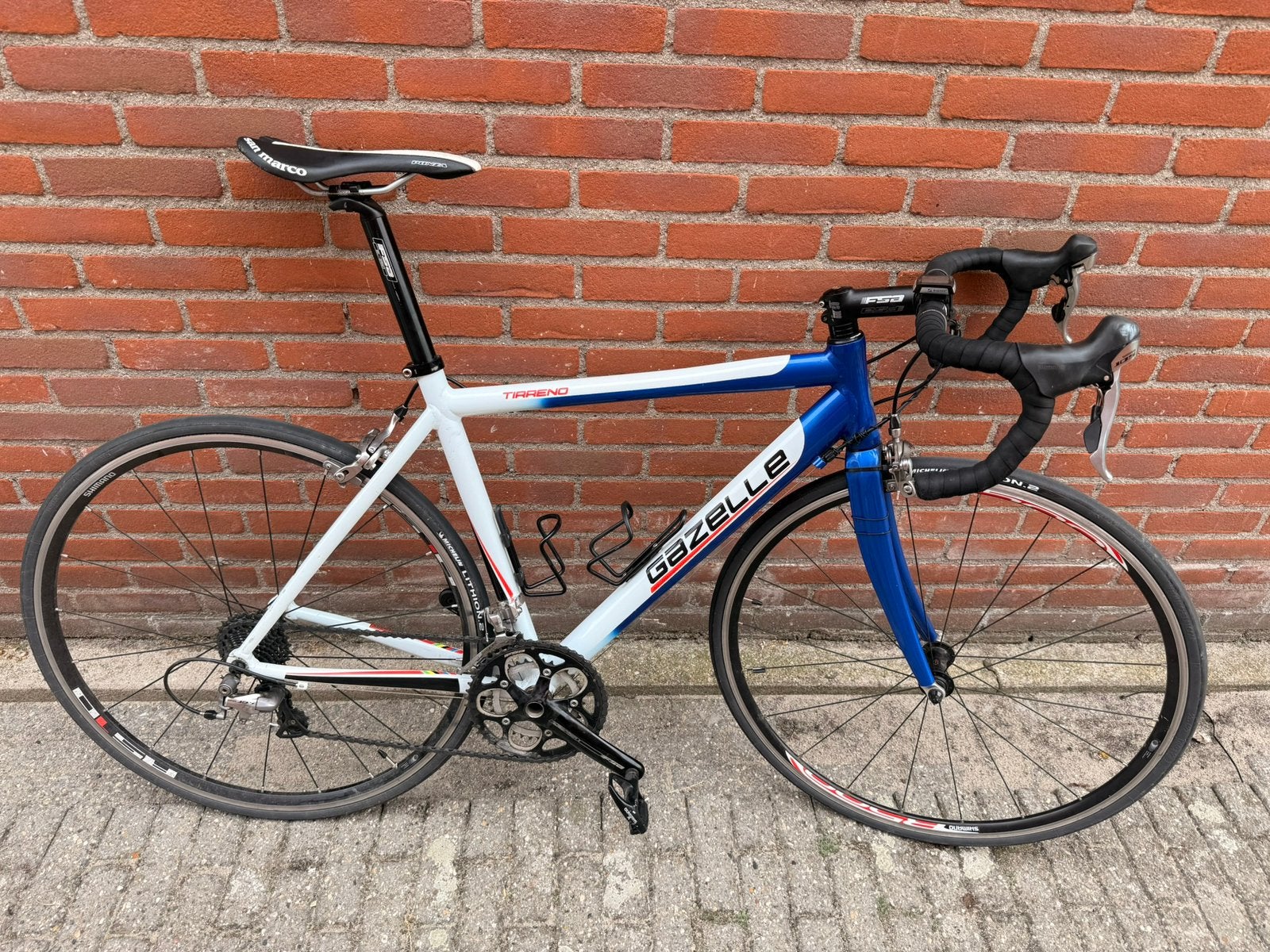 Gazelle Tirreno racefiets -Weinig gebruikt, Vélos & Vélomoteurs, Vélos | Vélos de course, Frein sur jante, 49 à 53 cm, Aluminium
