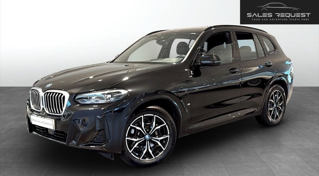 BMW X3 30e, Auto's, Achterwielaandrijving, Zwart, Leder, Bedrijf