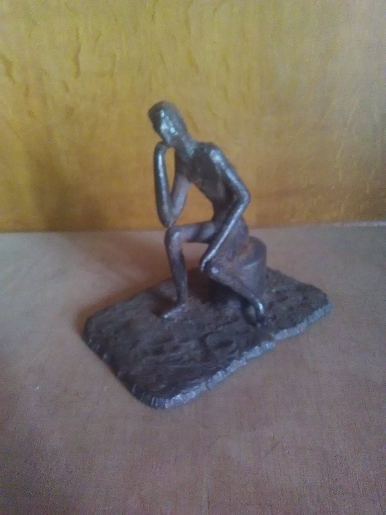 Statue design le penseur, Antiek en Kunst, Ophalen of Verzenden