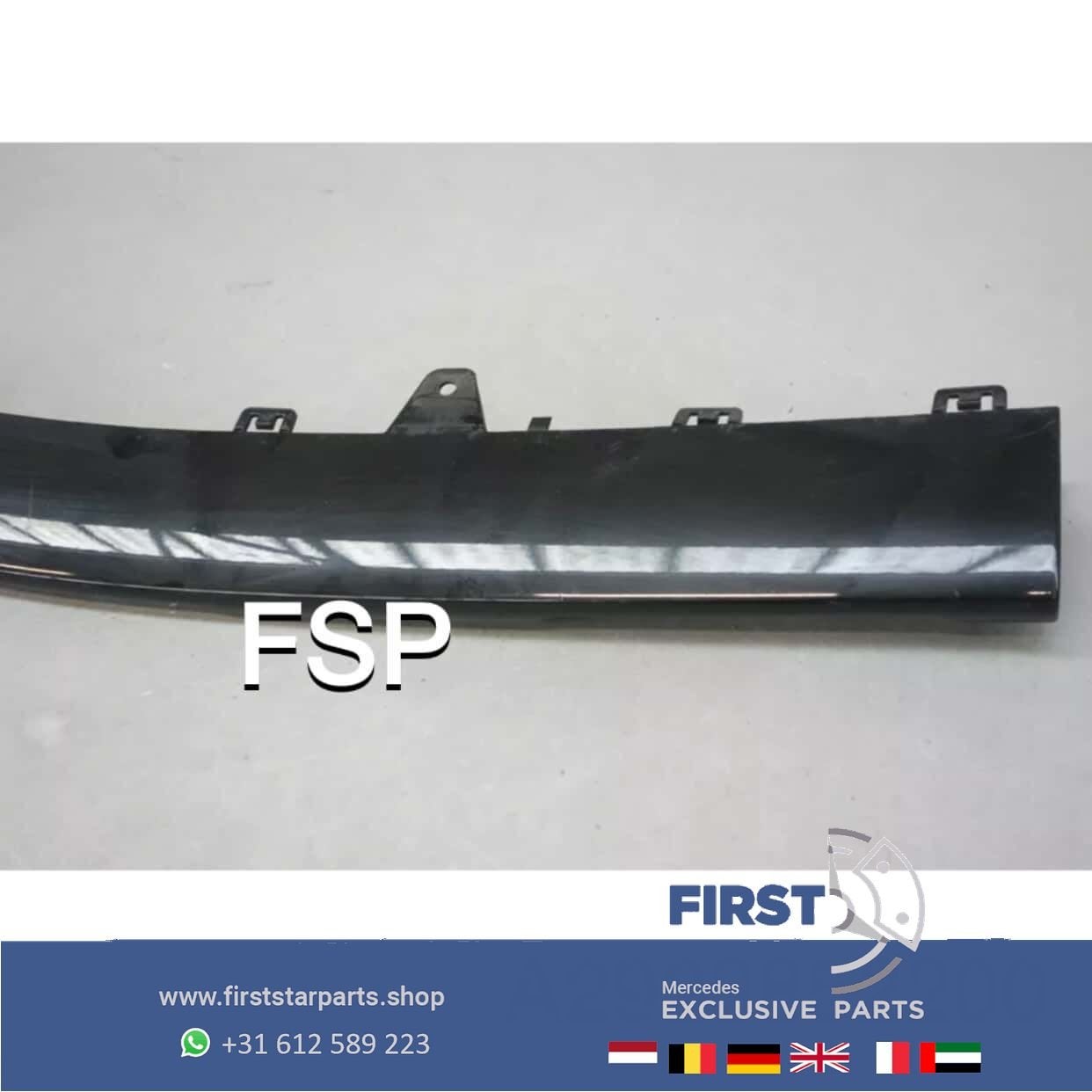 A2928852200 W292 GLE voorbumper SPOILER MIDDEN ZWART 2015-20, Utilisé, -, Avant, -
