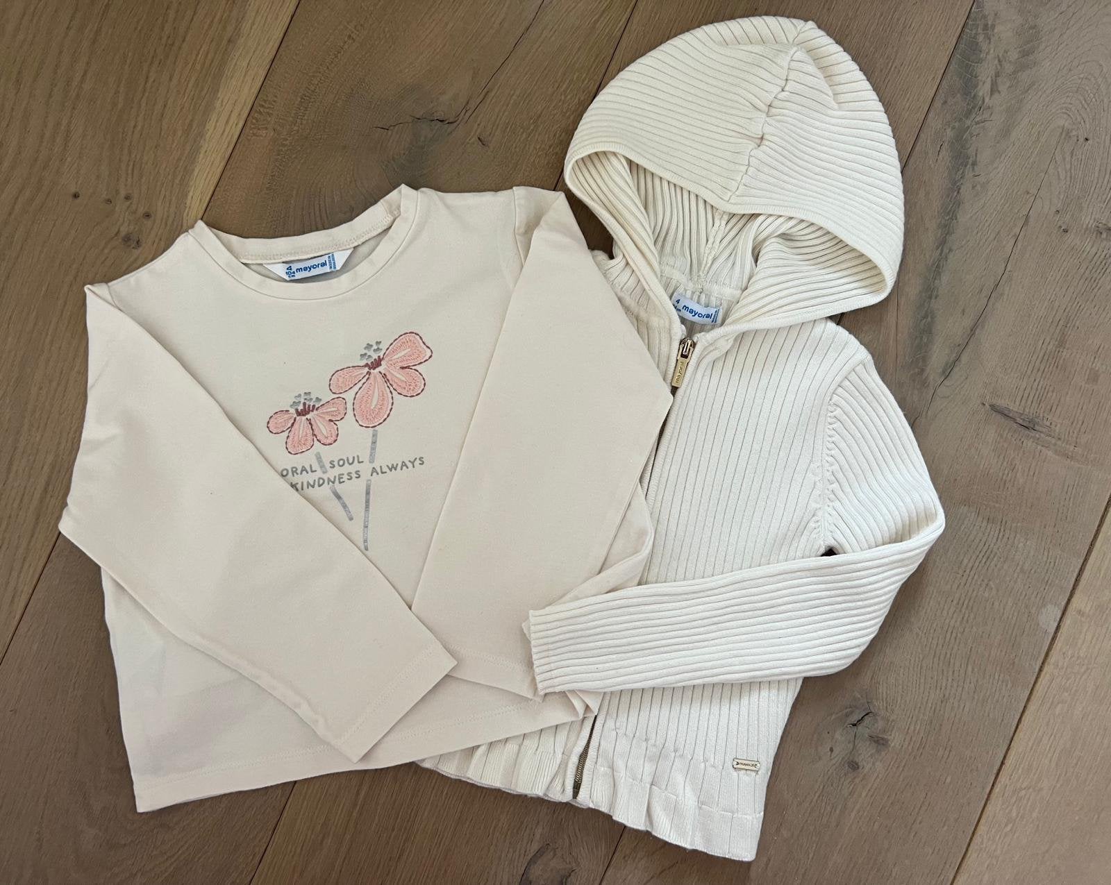 T-shirt et gilet Mayoral, Enfants & Bébés, Enlèvement, Comme neuf, Fille, Ensemble